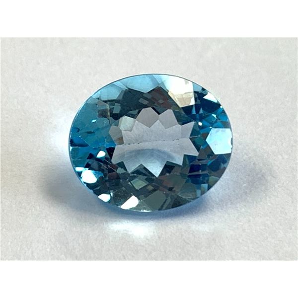 OVAL SKY BLUE TOPAZ 6.05CTS