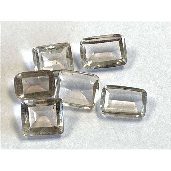 EMERALD CUT CLEAR CITRINE 46.00CTS