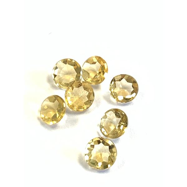 7 ROUND CUT CITRINE 10.55CTS