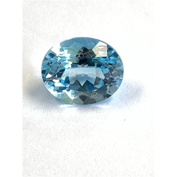 OVAL BLUE TOPAZ 6.30CTS