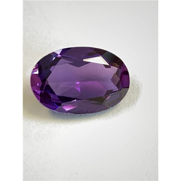 OVAL LAB GROWN PURPLE SAPPHIRE 3.95CTS