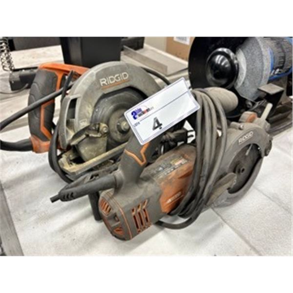 RIDGID FUEGO R3250 ELECTRIC 5" CIRCULAR SAW & RIDGID R32021 ELECTRIC 7 1/4" CIRCULAR SAW