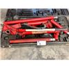 Image 2 : RED 10 TON CAPACITY HYDRAULIC BODY FRAME JACK WITH ASSORTED ATTACHMENTS IN HARD CASE