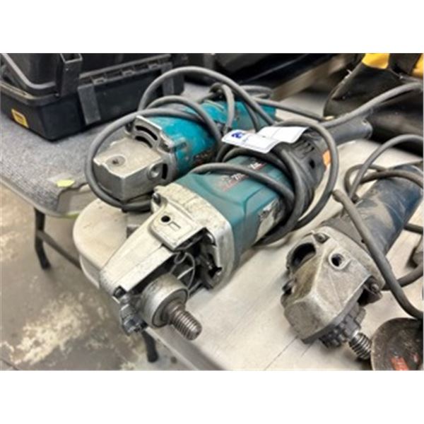 2 MAKITA HEAVY DUTY ELECTRIC INDUSTRIAL ANGLE GRINDERS