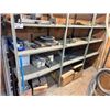 Image 2 : 3 BAYS OF GREY METAL 5 TIER 100"H PRODUCT SHELVING WITH CONTENTS INCLUDING GAS TORCH WAND,
