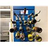 Image 3 : LOT OF ASSORTED HOLE SAWS AND WALL MOUNTED HOLE SAW RACK