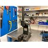 Image 2 : WORK STATION WITH CONTENTS INCLUDING NO. 3 MANUAL BREAK, SO. 3 VICE, ASSORTED LUBRICANTS,