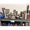 Image 2 : GREY METAL 5 TIER PRODUCT SHELF WITH CONTENTS OF ASSORTED TOOLING AND STOCK