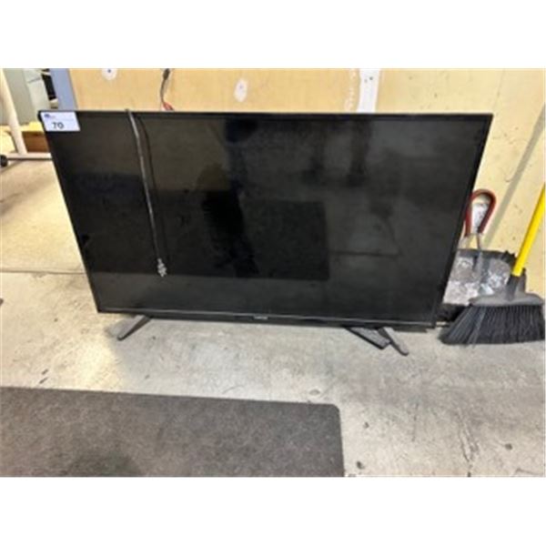 TOSHIBA 55  TELEVISION WITH POWER CABLE & REMOTE