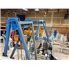 Image 2 : *BLUE METAL INDUSTRIAL OVERHEAD CRANE SYSTEM INCLUDING: JET 2 TON ELECTRIC SHOP CRANE WITH HAND