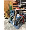 Image 2 : MILLER DYNASTY 200 TIG WELDER WITH GROUND CABLE, STINGER, GAUGES, MILLER COOLMATE 3 ON MOBILE