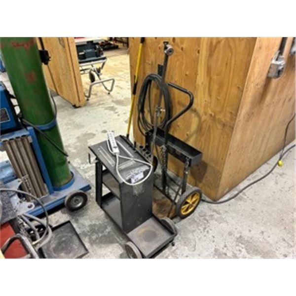 METAL MOBILE WELDING CART & METAL MOBILE 2 BOTTLE TORCH CART ( CART ONLY )