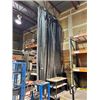 Image 1 : *EXTRA LARGE BLACK/GREY INDUSTRIAL TARP APPROXIMATE SIZE 20' X 50' AND RAIL SYSTEM