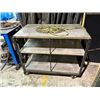 Image 2 : MOBILE METAL 3 TIER WORK STATION 47" X 27" X 40"