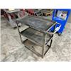 Image 2 : GREY METAL 3 TIER MOBILE PRODUCT CART