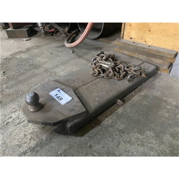 HEAVY DUTY METAL FORKLIFT 2" BALL HITCH FORK ATTACHMENT