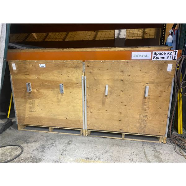 2 LARGE WOODEN TRANSPORT CRATES