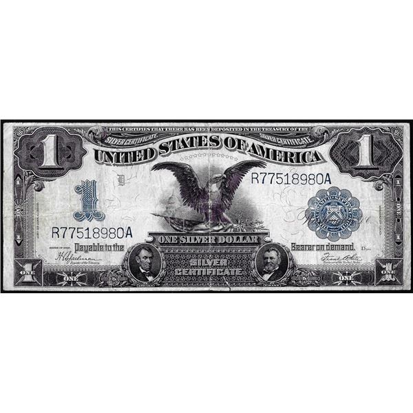 1899 $1 Black Eagle Silver Certificate Note