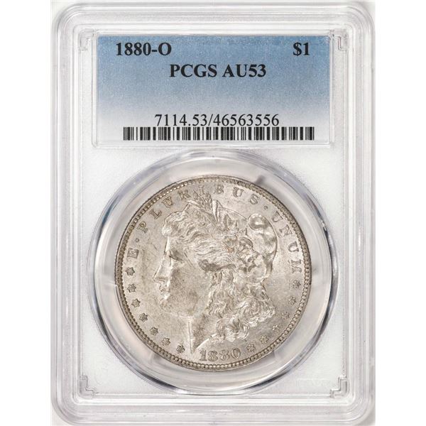 1880-O $1 Morgan Silver Dollar Coin PCGS AU53