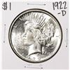 Image 1 : 1922-D $1 Peace Silver Dollar Coin