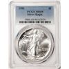Image 1 : 1991 $1 American Silver Eagle Coin PCGS MS69