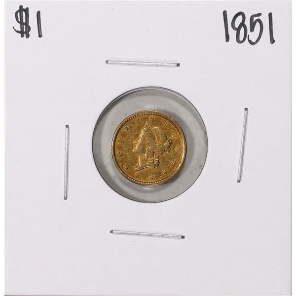 1851 $1 Liberty Head Gold Dollar Coin