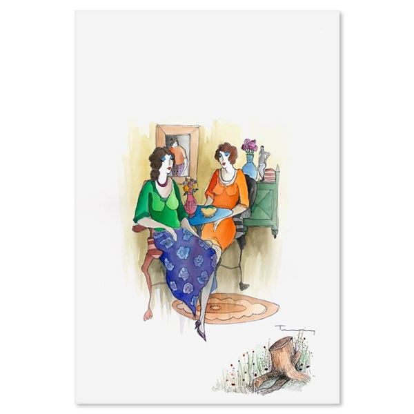 Itzchak Tarkay (1935-2012) Original Watercolor on Paper