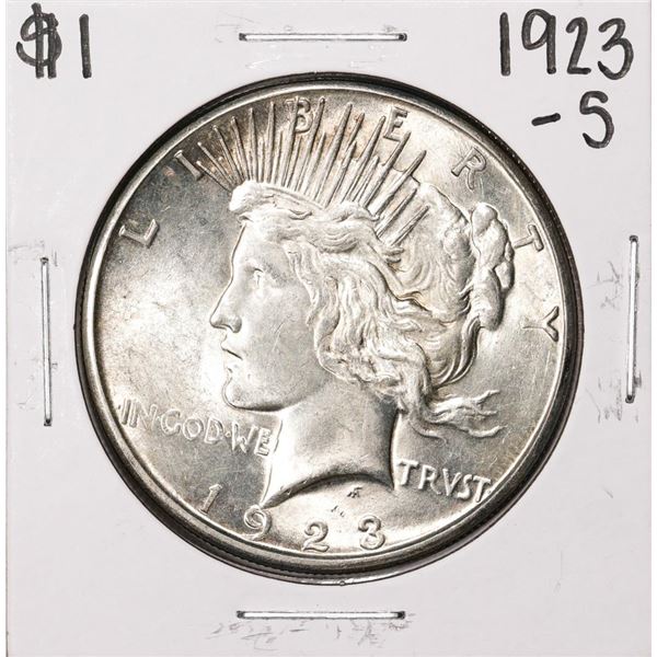 1923-S $1 Peace Silver Dollar Coin