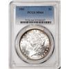 Image 1 : 1881 $1 Morgan Silver Dollar Coin PCGS MS64