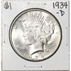 Image 1 : 1934-D $1 Peace Silver Dollar Coin