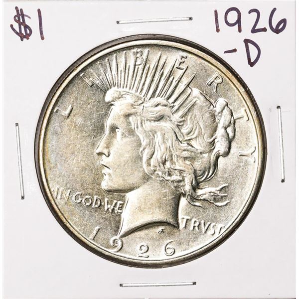 1926-D $1 Peace Silver Dollar Coin