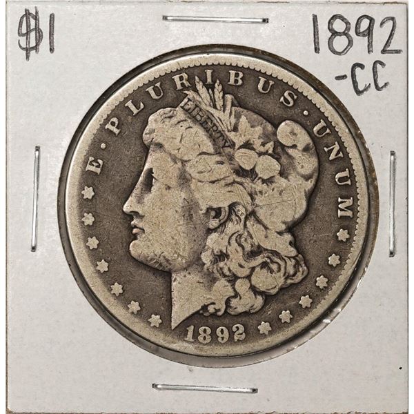 1892-CC $1 Morgan Silver Dollar Coin