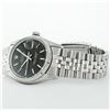 Image 4 : Rolex Mens Stainless Steel Black Index Datejust Wristwatch