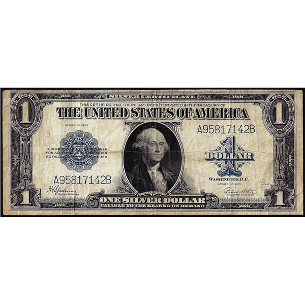 1923 $1 Silver Certificate Note