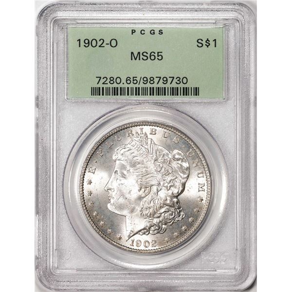 1902-O $1 Morgan Silver Dollar Coin PCGS MS65 Old Green Holder