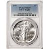 Image 1 : 1991 $1 American Silver Eagle Coin PCGS MS69