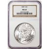 Image 1 : 1889 $1 Morgan Silver Dollar Coin NGC MS63