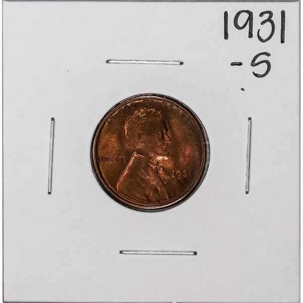 1931-S Lincoln Wheat Cent Coin