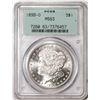 Image 1 : 1899-O $1 Morgan Silver Dollar Coin PCGS MS63 Old Green Holder