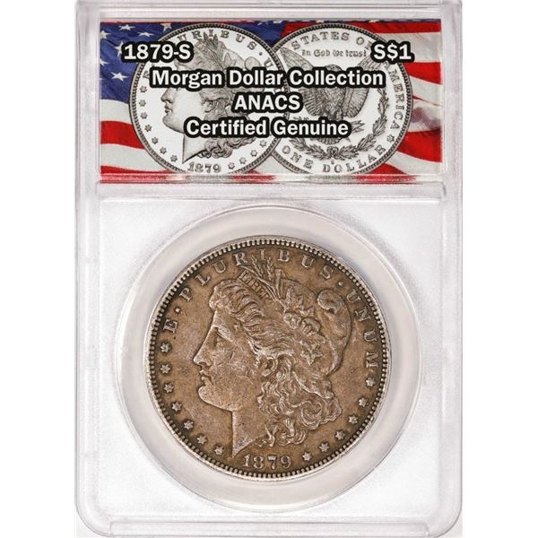 1879-S $1 Morgan Silver Dollar Coin ANACS Genuine
