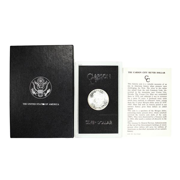 1883-CC $1 Morgan Silver Dollar Coin GSA Hoard Uncirculated w/Box & COA