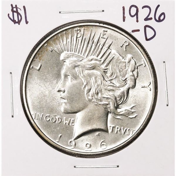 1926-D $1 Peace Silver Dollar Coin