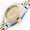 Image 6 : Rolex Ladies Two Tone Champagne Diamond Datejust Wristwach