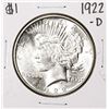 Image 1 : 1922-D $1 Peace Silver Dollar Coin