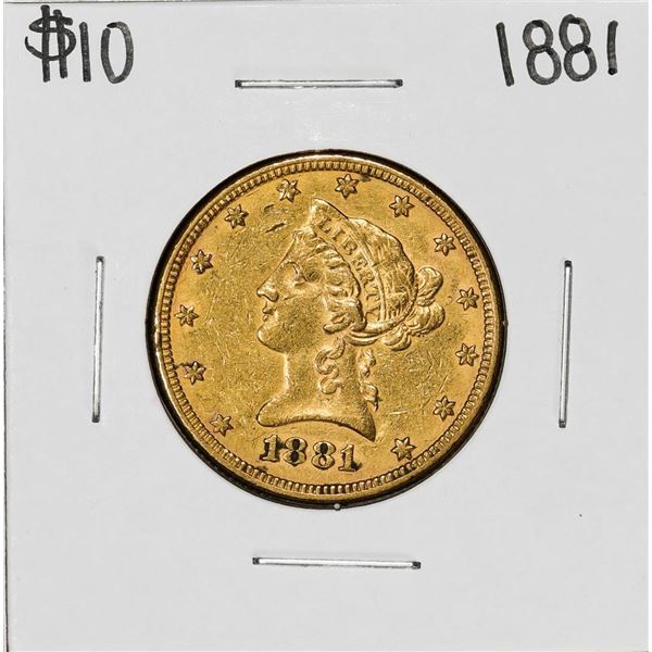 1881 $10 Liberty Head Eagle Gold Coin