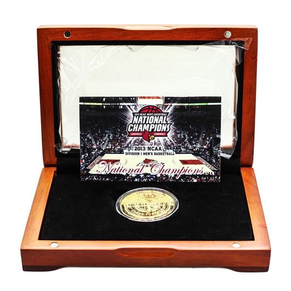 2013 Louisville National Champions 1.5 oz 24kt Gold Medal Limited Edition 1 of 13