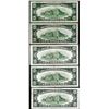 Image 2 : Lot of (5) 1934 $10 Federal Reserve Notes