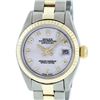 Image 1 : Rolex Ladies Two Tone Cream Jubilee Datejust Wristwatch