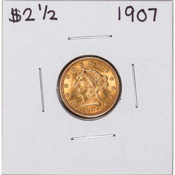 1907 $2 1/2 Liberty Head Quarter Eagle Gold Coin