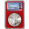 Image 1 : 2016-(S) $1 American Silver Eagle Coin NGC MS69 Struck at San Francisco Red Core